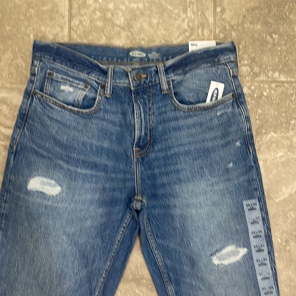 Old Navy Men’s Slim‎ Built-In Flex Rip-and-Repair Jeans Sz 32 x 34